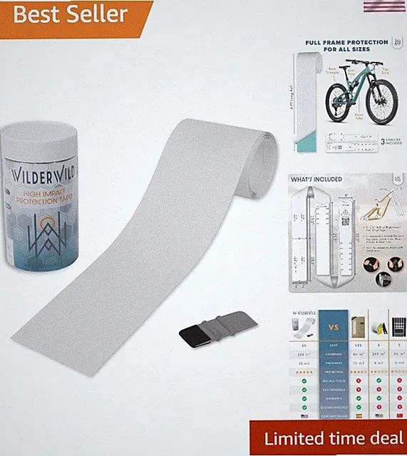 All-in-One Clear Protective Tape for Mountain Bikes - Includes Installation Tool