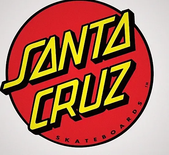 Santa Cruz Classic Dot Sticker Red 3inch (2pack)